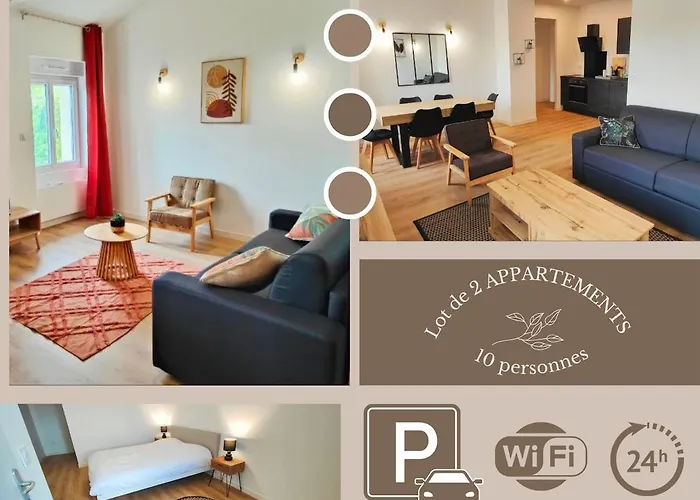 2 En 1, 10 Pers, Parking, Wifi